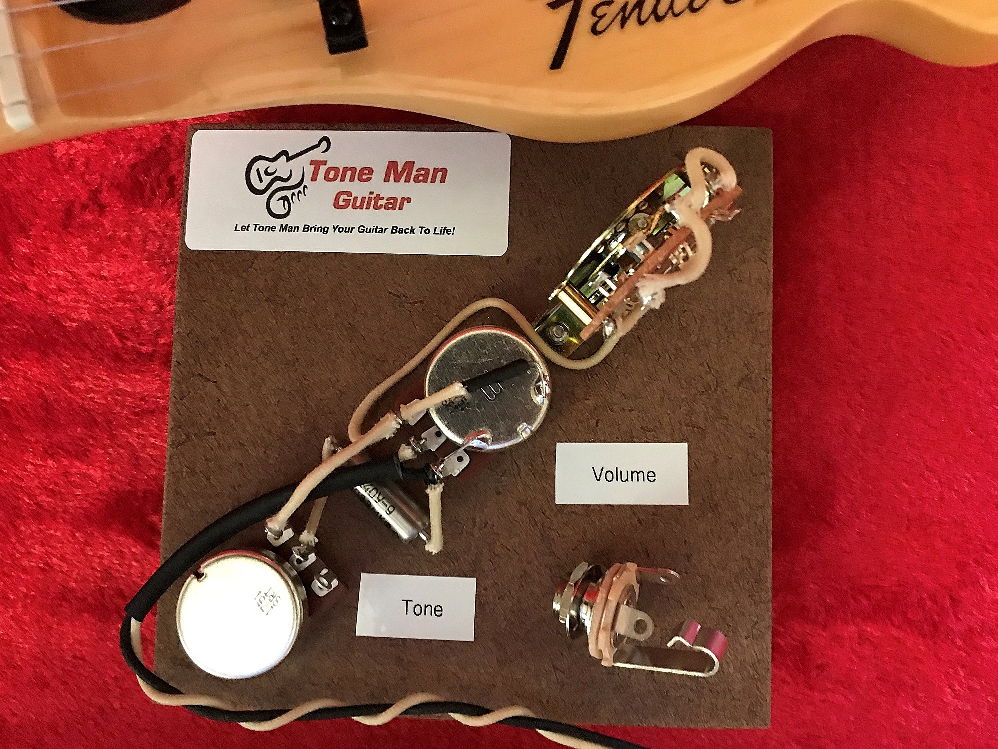 Telecaster Prebuilt Wiring Harness Kit By Tone Man Guitar