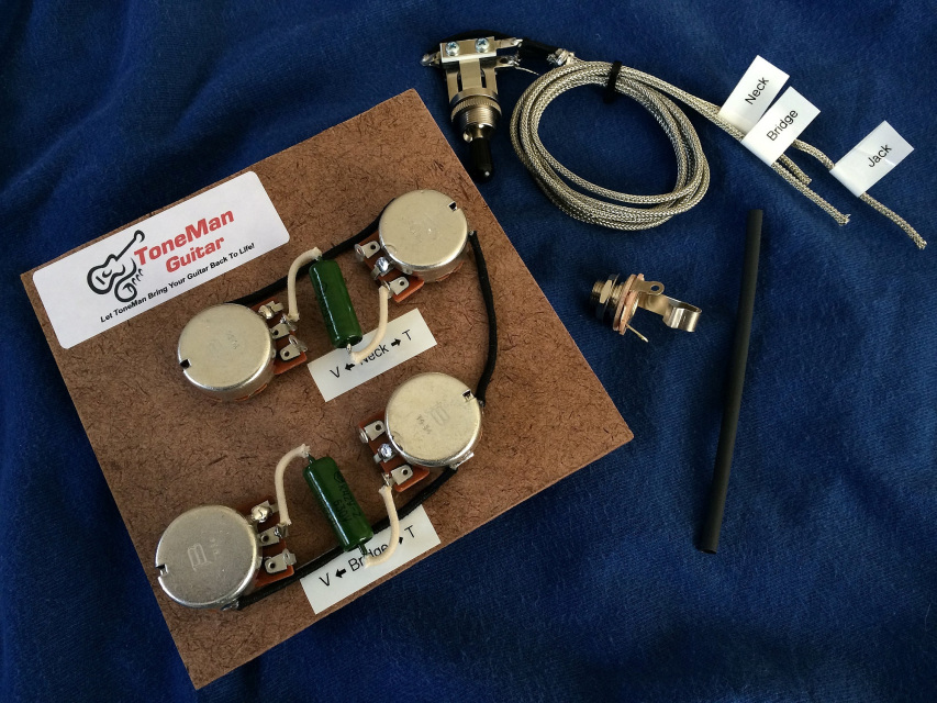 Les Paul Prebuilt Wiring Harness Kit 50s Tone