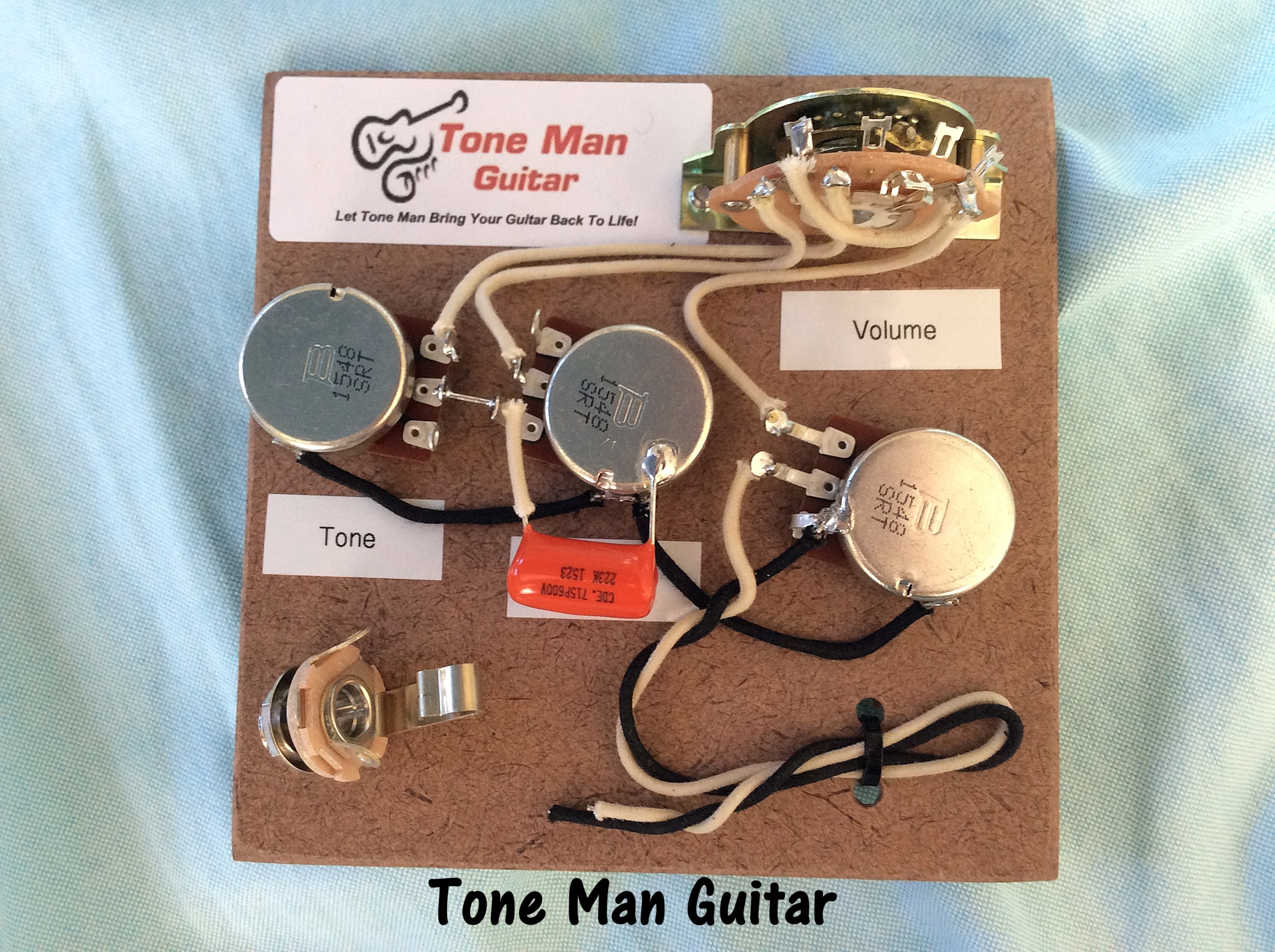 Fender Stratocaster upgrade wiring kit Orange Drop tone cap guitar wiring harness kit 